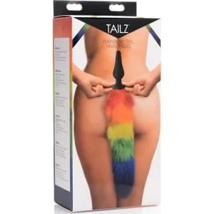 Rainbow Tail Silicone Butt Plug 130998 1 Rainbow Tail Silicone Butt Plug