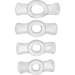 Endurance Clear 4 Ring Penis Set