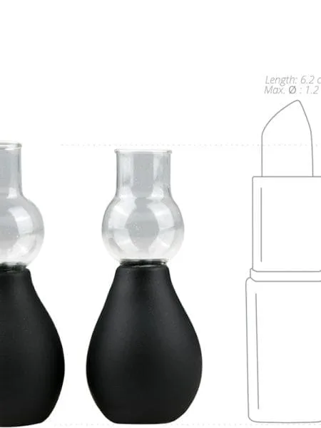 Nipple Sucker Black 2 Pc