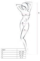 Bodysuit Fishnet With Open Crotch BLK