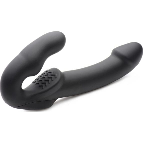 Evoke Rechargeable Vibrating Silicone Strapless Strap On Evoke Rechargeable Vibrating Silicone Strapless Strap On