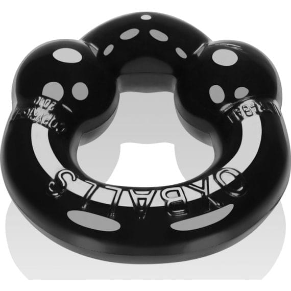 Ultraballs 2 Pk Cockring Black And Clear Ultraballs 2 Pk Cockring Black And Clear