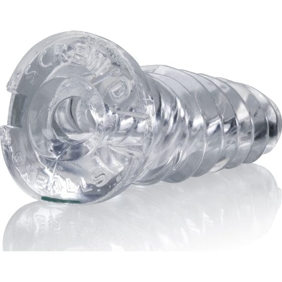 ScrewD Super Squish Corkscrew Jackoff Toy Clear