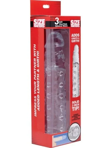 3in Clear Penis Enhancer Sleeve