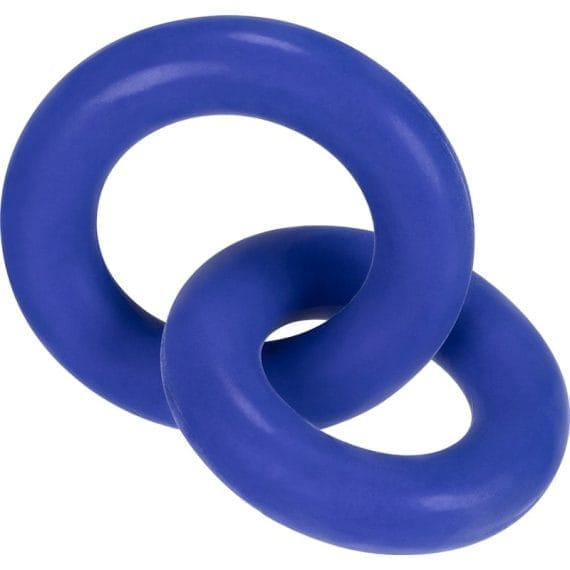 DUO Linked Cock/Ball Rings by Hunkyjunk Cobalt