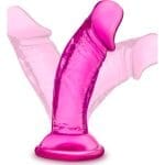 B Yours Sweet N Small Dildo with Suction Cup 4in Pink