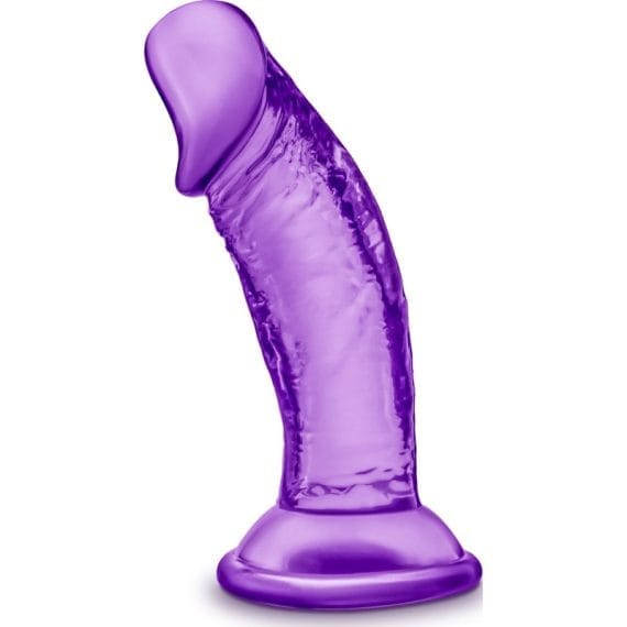 B Yours Sweet N Small Dildo With Suction Cup 4In Purple B Yours Sweet N Small Dildo with Suction Cup 4in Purple