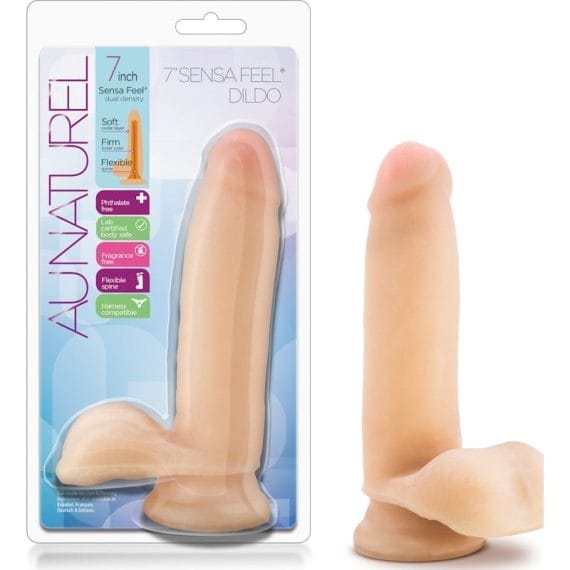 Au Naturel 7in Sensa Feel Dildo Beige