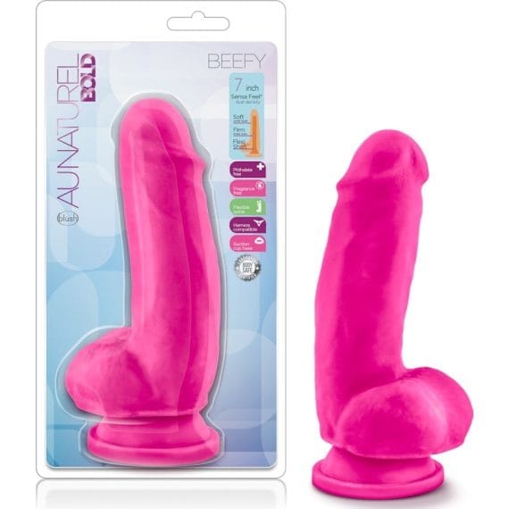 Au Naturel Bold Beefy 7in Dildo Pink