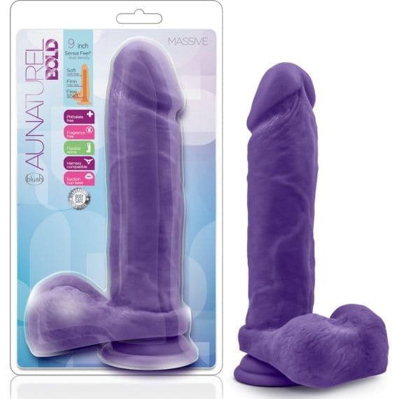 Au Naturel Bold Massive 9in Purple