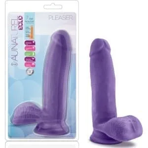 Au Naturel Bold Pleaser 7In Dildo Purple 155591 1 Au Naturel Bold Pleaser 7in Dildo Purple