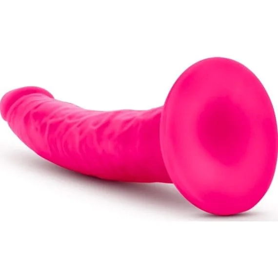 Neo Elite 7.5In Silicone Dual Density Cock Neon Pink Neo Elite 7.5in Silicone Dual Density Cock Neon Pink