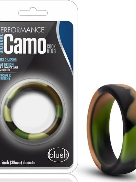 Performance Silicone Camo Cock Ring Green Camoflauge