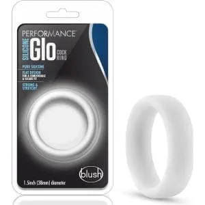 Performance Silicone Glo Cock Ring White Glow 155636 1 Performance Silicone Glo Cock Ring White Glow