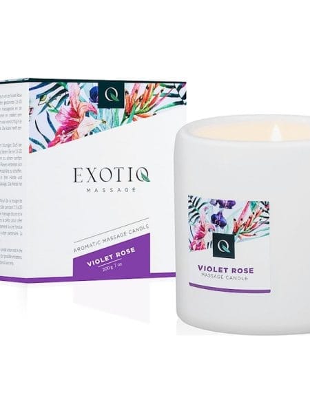 Exotiq Massage Candle Violet Rose 200g