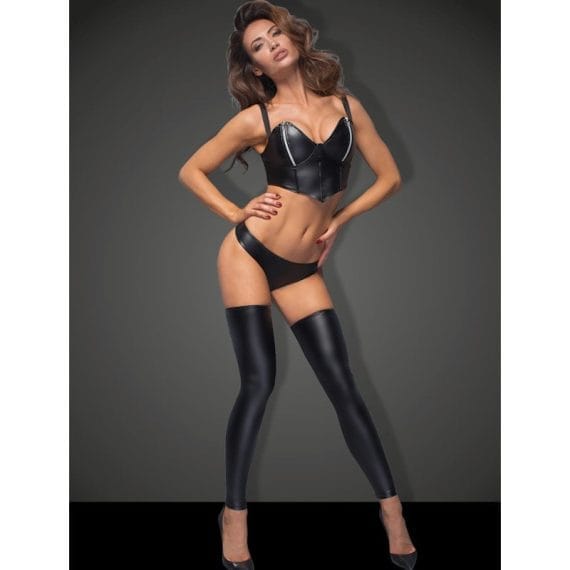 Power Wetlook Stockings And Panties With Silver Zipper Power Wetlook Stockings And Panties With Silver Zipper