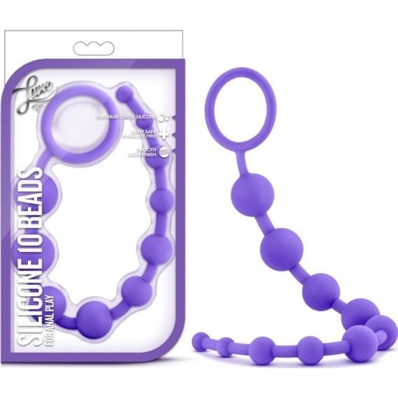 Luxe Silicone 10 Beads Purple