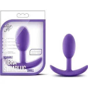Luxe Wearable Vibra Slim Plug Small Purple 158037 1 Luxe Wearable Vibra Slim Plug Small Purple