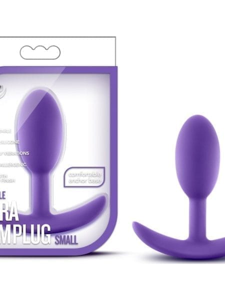 Luxe Wearable Vibra Slim Plug Small Purple