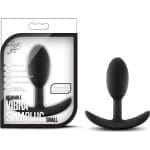 Luxe Wearable Vibra Slim Plug Small Black