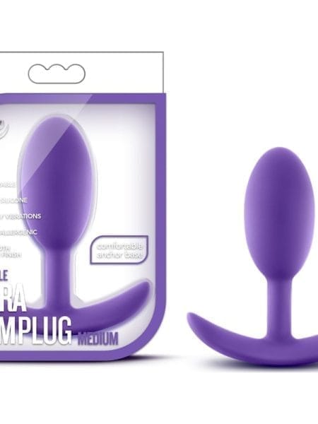 Luxe Wearable Vibra Slim Plug Medium Purple