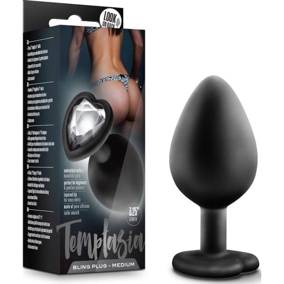 Temptasia Bling Plug Medium Black