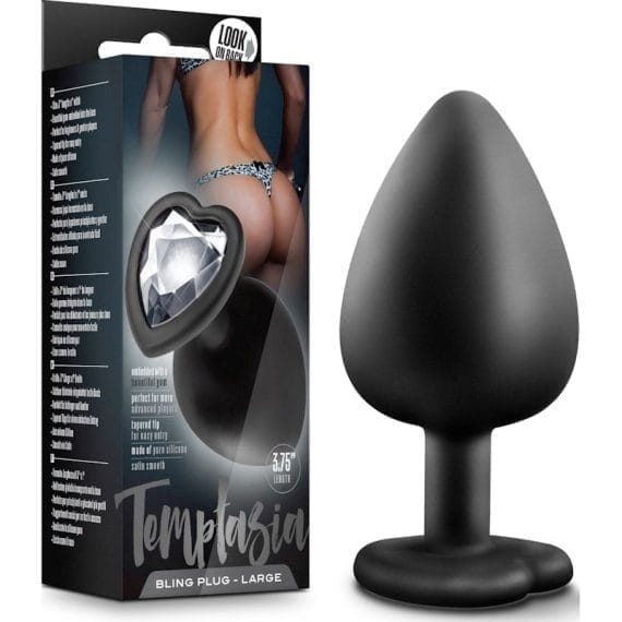 Temptasia Bling Plug Large Black