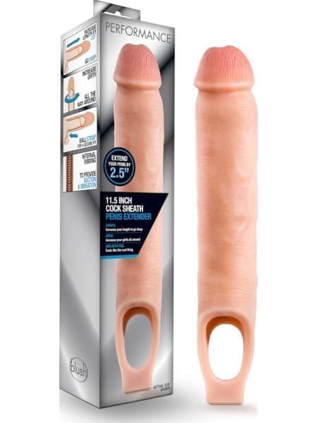 Performance 11.5in Cock Sheath Penis Extender Vanilla