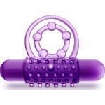 Play With Me The Player Vibrating Double Strap Cock Ring Purple