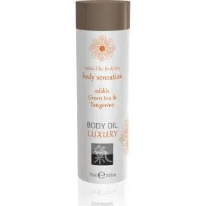 Shiatsu Luxury Body Oil Edible Green Tea And Tangerine 159506 1 Shiatsu Luxury Body Oil Edible Green Tea and Tangerine