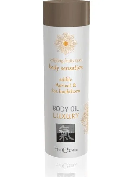Shiatsu Luxury Body Oil Edible Apricot and Sea Buckthorn