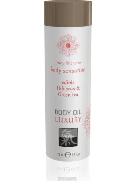 Shiatsu Luxury Body Oil Edible Hibiskus and Green Tea
