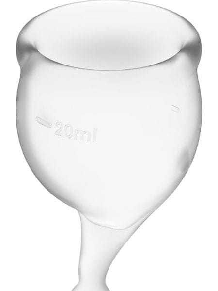 Feel Secure Menstrual Cup Transparent 2pcs