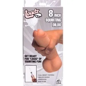 Squirting Dildo 8In With Syringe 160141 1 Squirting Dildo 8in with Syringe