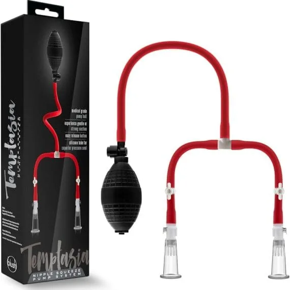 Temptasia Nipple Squeeze Pump System Black