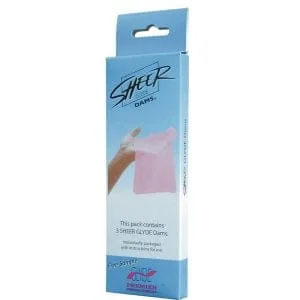 Oral Sheer Dam 3 Pc Pink/Strawberry 160801 1 Oral Sheer Dam 3 Pc Pink/Strawberry