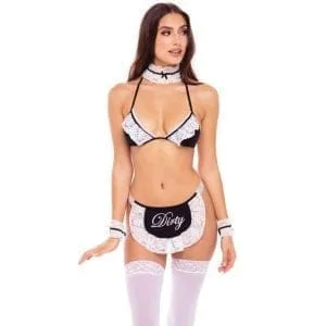 At Your Service Maid 6 Pc Black/White 160882 1 At Your Service Maid 6 Pc Black/White