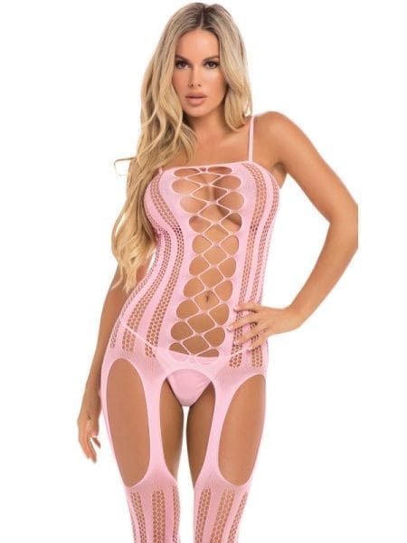 Fake News Bodystocking Pink