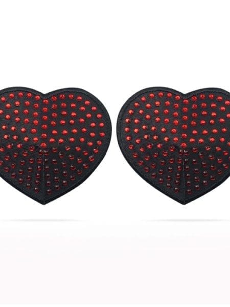 Reusable Red Diamond Heart Nipple Pasties