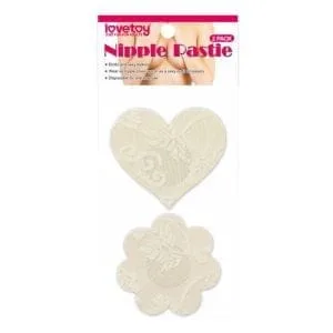 Lace Heart And Flower Nipple Pasties Twin Pk 160965 1 Lace Heart and Flower Nipple Pasties Twin Pk