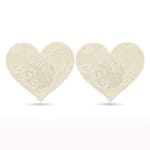 Lace Heart and Flower Nipple Pasties Twin Pk