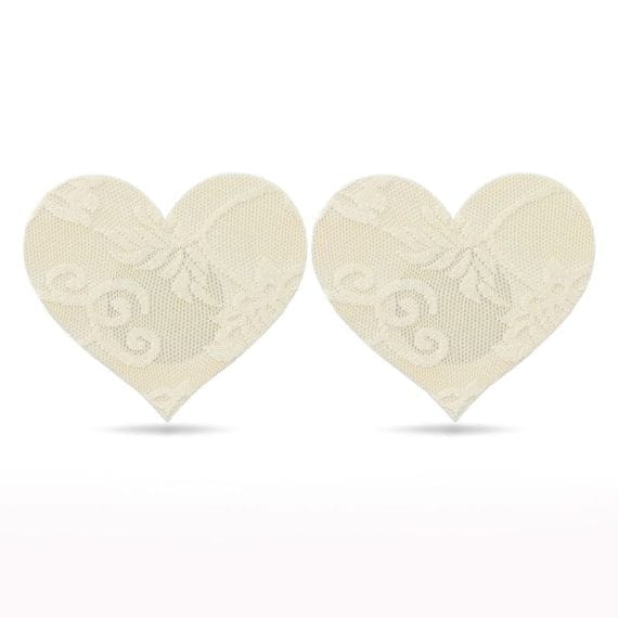 Lace Heart And Flower Nipple Pasties Twin Pk Lace Heart and Flower Nipple Pasties Twin Pk