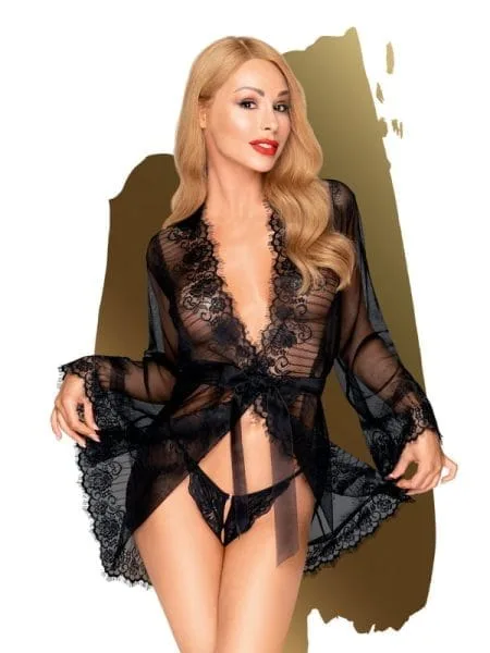 Hypnotic Short Kimono w Thong