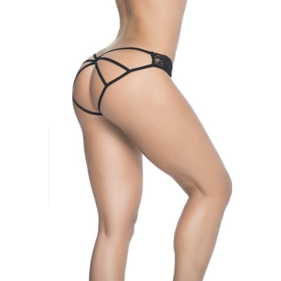 Caged Lace Pantie Black Caged Lace Pantie Black