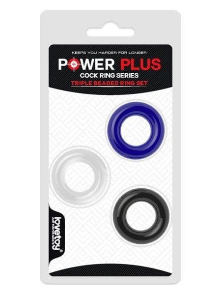 Coloured Triple Donut Cock Ring Set