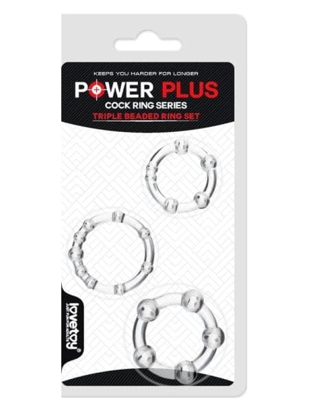 Triple Beaded Donut Ring Set