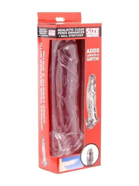 Realistic Clear Penis Enhancer and Ball Stretcher