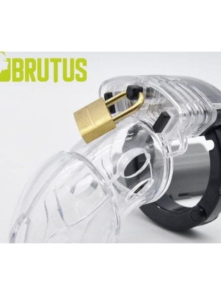 Brutus Alpha Chastity Cage Clear