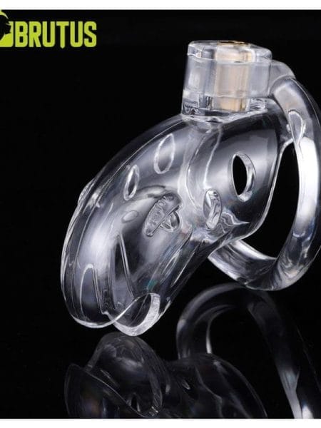 Brutus Shark Chastity Cage Clear