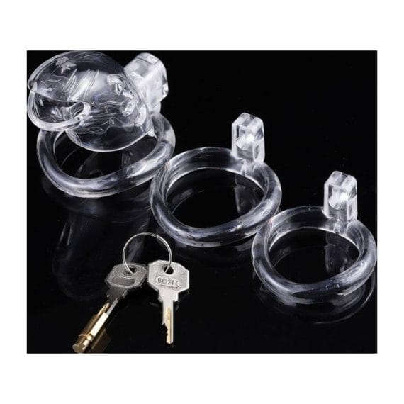 Brutus Shark Chastity Cage Clear Brutus Shark Chastity Cage Clear